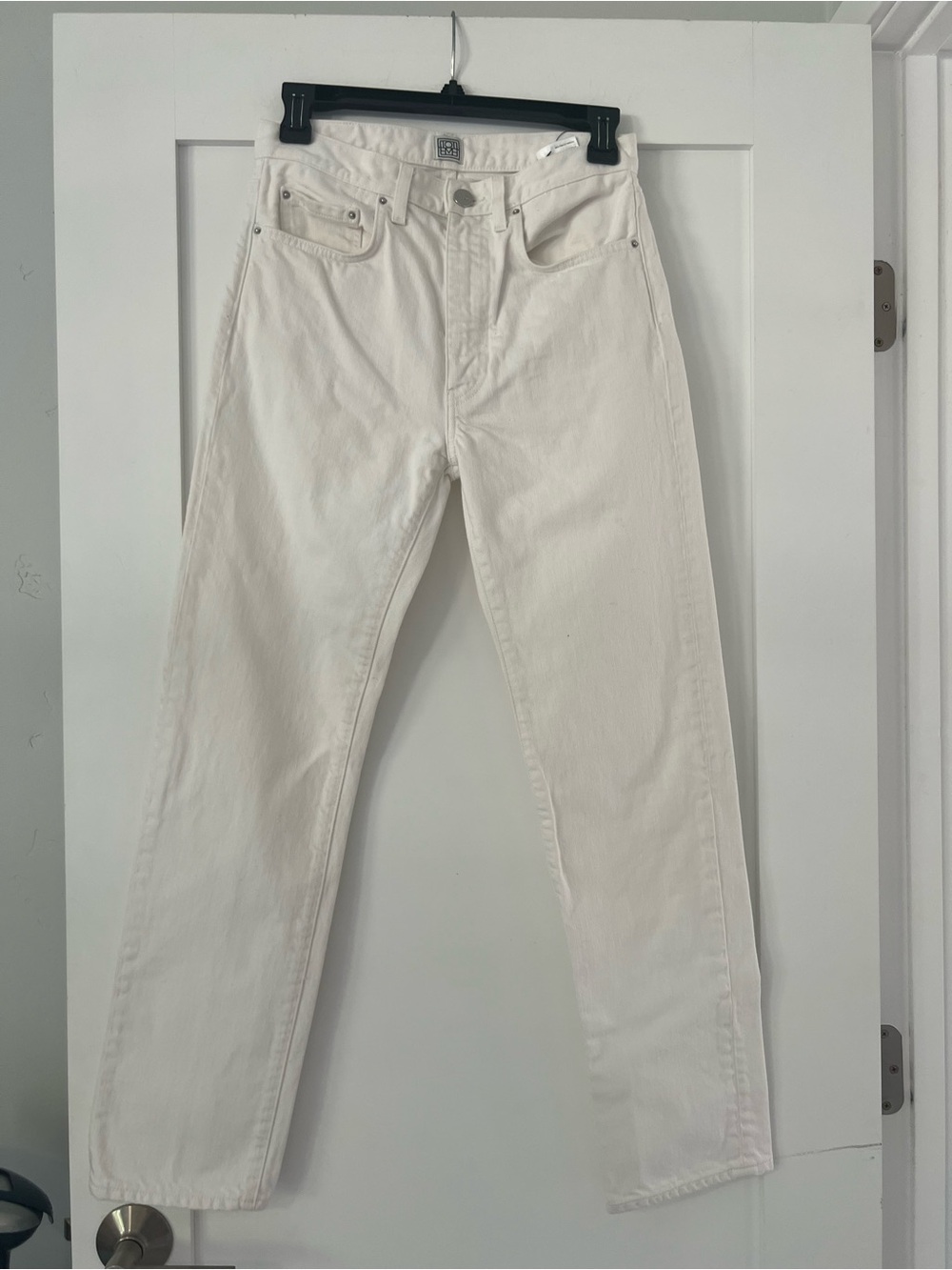 Toteme White Straight-Leg Jeans